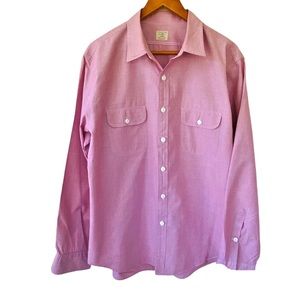 J. Crew 100% Cotton Casual Button Down Shirt XL  17- 17.5